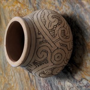 Ceramic pottery vase jar